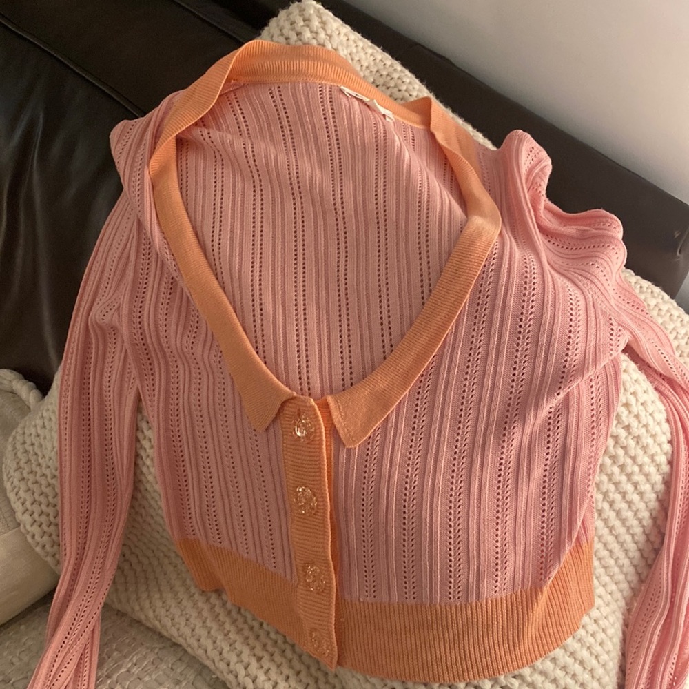 For love and lemons pink sweater